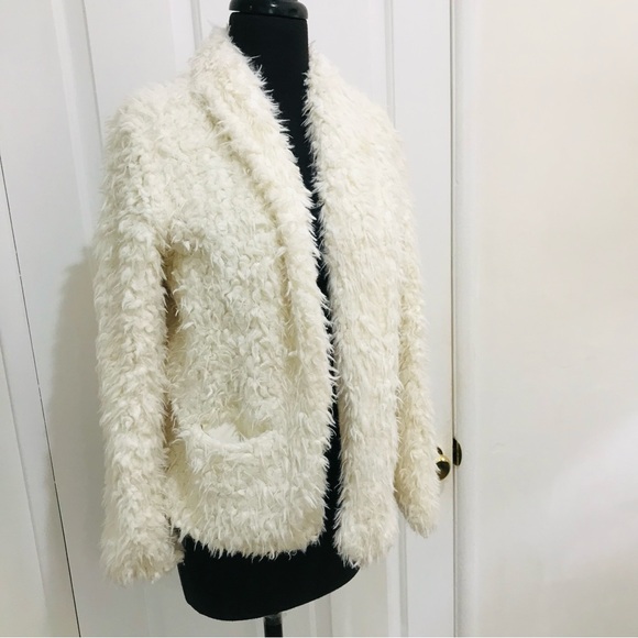 Love Fire Fun White Fuzzy Jacket - Picture 10 of 11